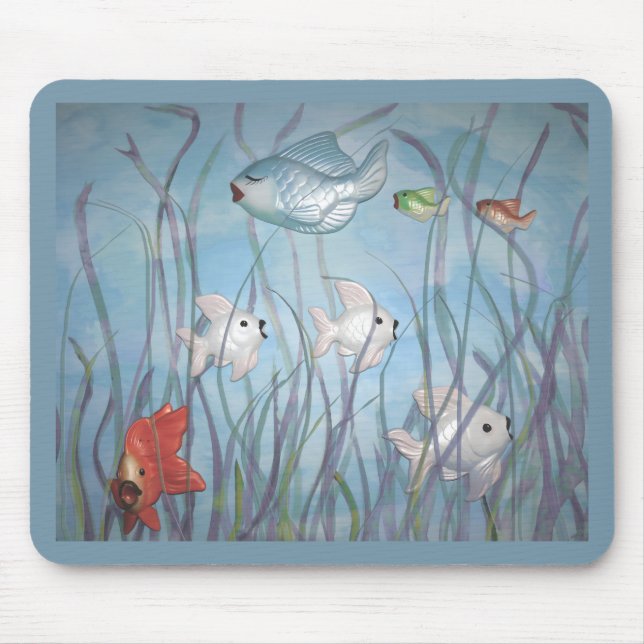 Spaß mit Gipsfischen Mousepad (Vorne)