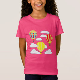 Spaß mit Heißluftballon, der die Wolke berührt T-Shirt