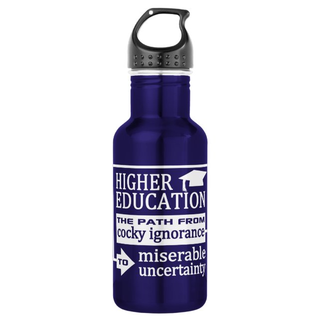 Spaß mit höherer Bildung Trinkflasche (Vorderseite)