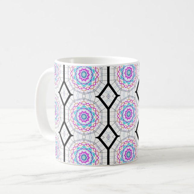 Spaß mit Kaleidoskopen Tasse (Vorderseite Links)