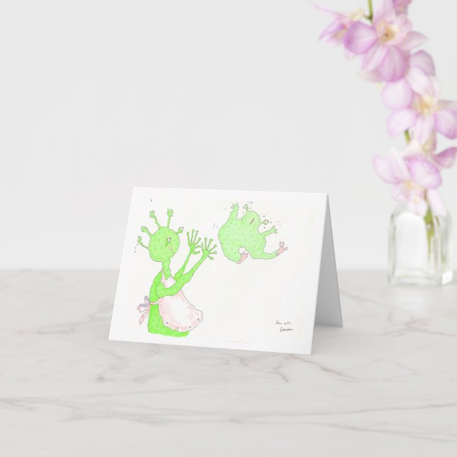 Spaß mit Oma! Karte (Orchidee)