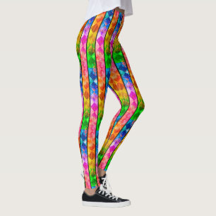 [Spaß mit Streifen] Muster #5b Rainbow Harlequin Leggings