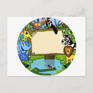 Spaß mit Tieren Postkarte