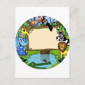 Spaß mit Tieren Postkarte