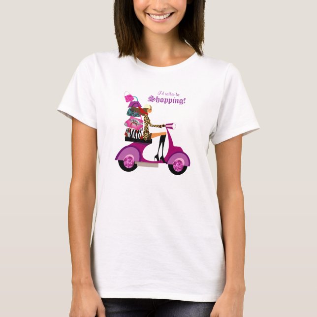 Spaß-Mode-Geldbeutel-T - Shirt lila (Vorderseite)
