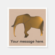 Spaß Modern Ihre Botschaft Elephant Napkins