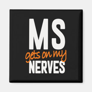 Spaß Multiple Sklerose Sensibilisierung Frau Warri Magnet
