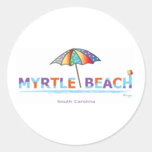 Spaß Myrtle Beach, Sc Runder Aufkleber