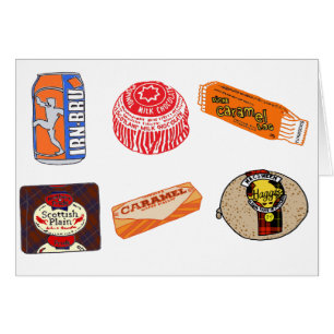 Spaß-Nahrungsmittelillustrationen von Schottland