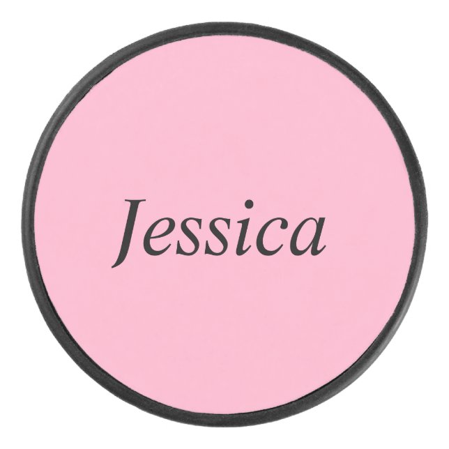 Spaß Nelke Pink Eishockey Puck (Vorderseite)