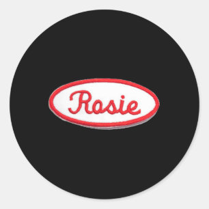 Spaß Niedlich Rosie The Riveter Feminist Costume Runder Aufkleber