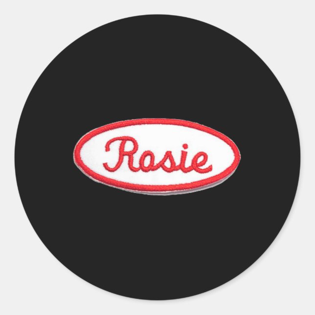 Spaß Niedlich Rosie The Riveter Feminist Costume Runder Aufkleber (Vorderseite)