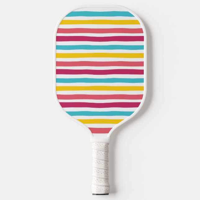 Spaß Niedliche Stripe Candy! Pickleball Schläger (Vorderseite)