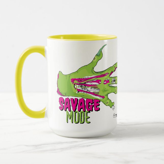 Spaß Niedlicher dunkler Savage-Modus Zombie Antido Tasse (Links)