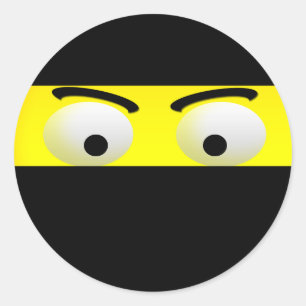 Spaß Ninja Emoji Aufkleber