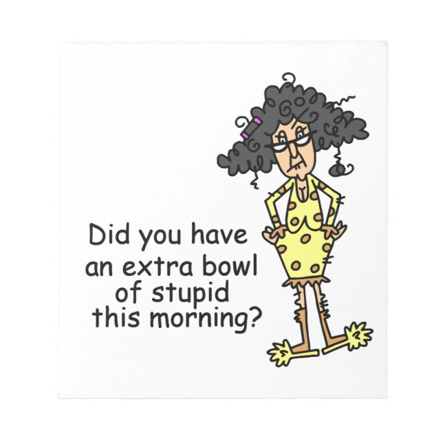 Spaß Notizblock (Vorderseite)