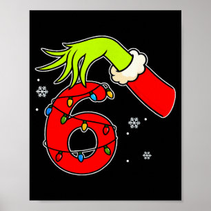 Spaß Nummer 6 Weihnachten 67 Sechs Sieben Meme Xma Poster