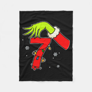 Spaß Nummer 7 Weihnachten 67 Sechs Sieben Meme Xma Fleecedecke