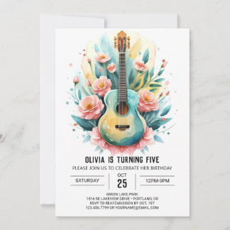 Spaß Online Gitarre Geburtstag Einladung