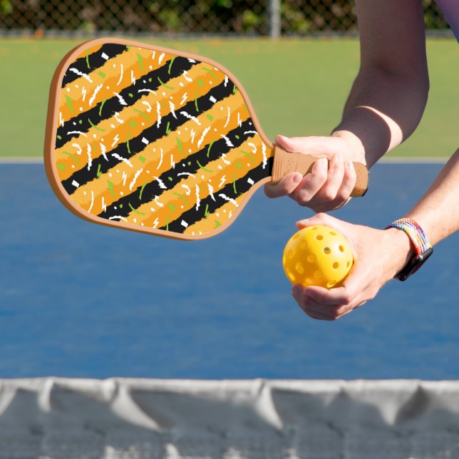 SPASS-, ORANGE- UND SCHWARZPATTER PICKLEBALL SCHLÄGER (InSitu)
