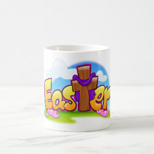 Spaß-Ostern-Cartoon-Tasse Tasse