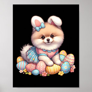 Spaß Ostertag Spitz Bunny Costume Poster