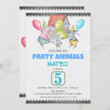 Spaß Party Tiere Geburtstag