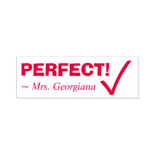 Spaß "PERFECT!" Briefmarke zu Gummi Permastempel