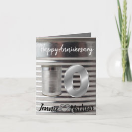 Spaß Personalisiert 10. Hochzeitstag Karte
