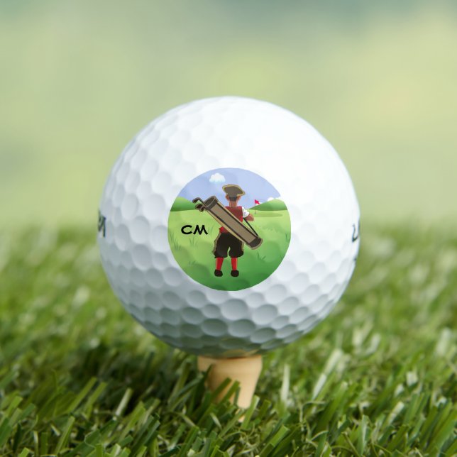 Spaß Personalisiert Golfer auf Golfplatz Golfball (Insitu T-Shirt)