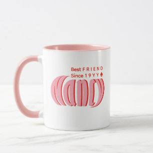 Spaß Personalisiert "Nancy" Rosa und Rot, der best Tasse