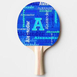 Tischtennis Schläger für Tischtennisplatte Outdoor und Indoor Tischtennisschläger Geschenk mit Gravur Tischtennisschläger personalisiert mit eigenem Namen auf Griff 