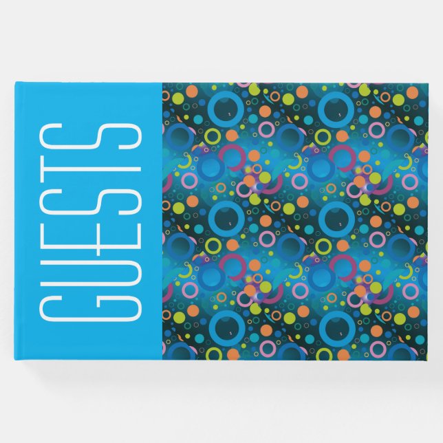 Spaß Personalisierte Christliche Schrift BLAU Circ Gästebuch (Vorderseite)