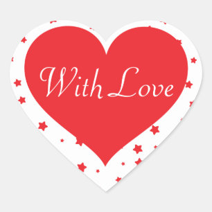 Spaß Personalisierte Herzen mit Liebe-Aufklebern Herz-Aufkleber