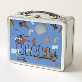 Spaß Personalisierte Luftfahrt Metall Brotdose