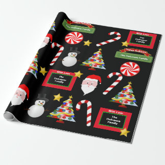 Spaß Personalisierte Weihnachten Geschenkpapier
