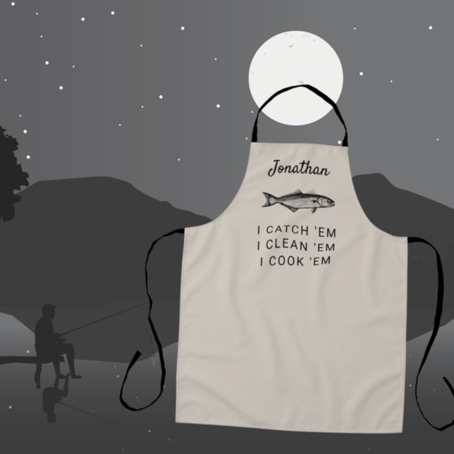 Spaß Personalisierter Fischer Schürze (Von Creator hochgeladen)