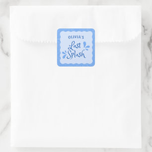 Spaß Personalisierter Junggeselinnen-Abschied "Las Quadratischer Aufkleber