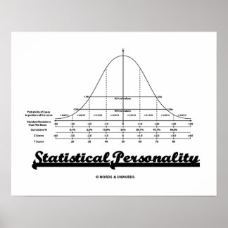 Spaß "Persönliche Statistik" Poster