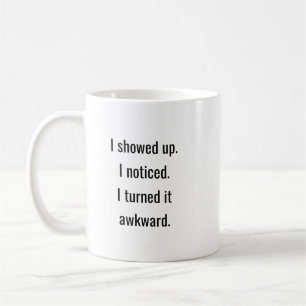 Spaß Phantastische Trendy Typografie Awkward Cowor Kaffeetasse