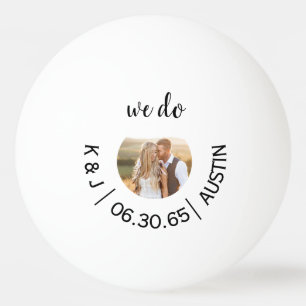 Spaß Ping Pong Foto Wir Hochzeit speichern das Dat Tischtennisball