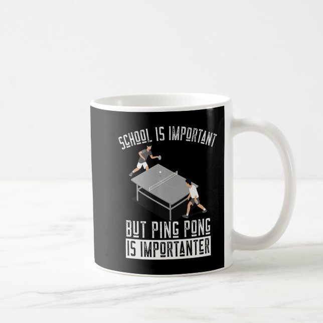 Spaß Ping Pong Player Tischtennis Geschenk Kaffeetasse (Rechts)