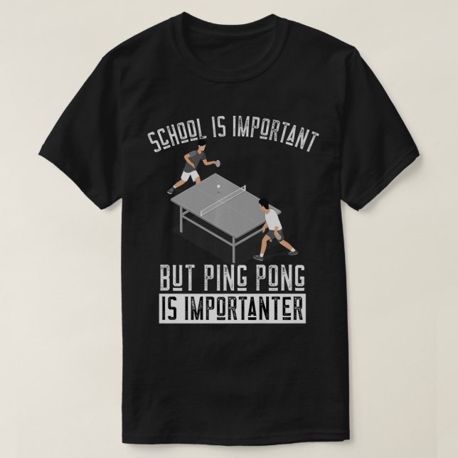 Spaß Ping Pong Player Tischtennis Geschenk   T-Shirt (Design vorne)