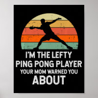 Spaß Ping Pong Tischtennis Verlassen Handplayer