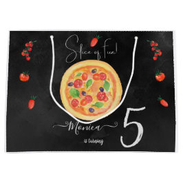 Spaß, Pizza zum Geburtstag Große Geschenktüte