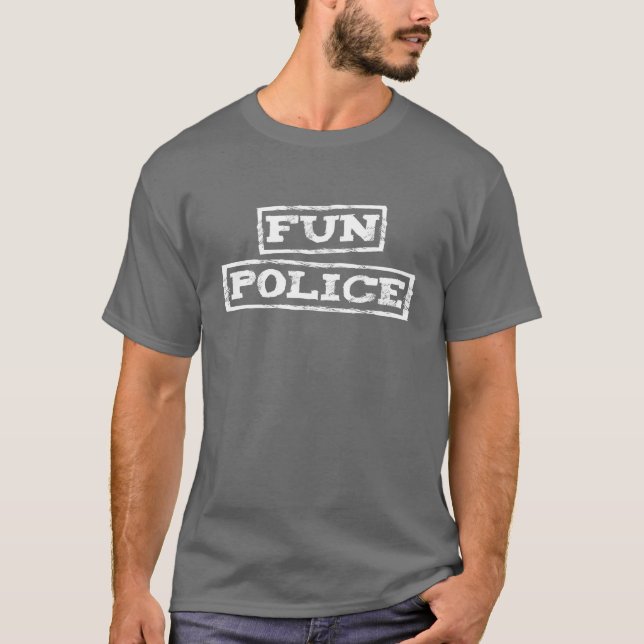 Spaß-Polizei Freund T-Shirt (Vorderseite)