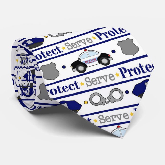 Spaß-Polizei kopiert Arbeits-Krawatte Krawatte (Gerollt)