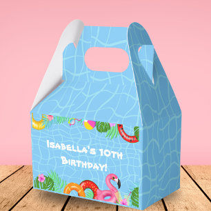 Spaß-Pool-Party-Schwimm-Geburtstags-Geschenkbox Geschenkschachtel