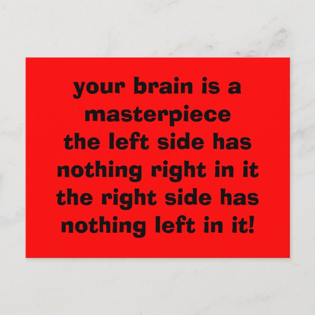 Spaß Postkarte (Vorderseite)