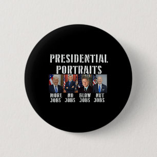 Spaß Presidential Portraits Trump Obama Biden Cli Button